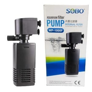 Sobo WP1000F Aquarium Internal Filter, Aquarium Internal Filter WP-1000F | 15W 650L/H Biological, Mechanical, & Chemical Filtration for Freshwater & Saltwater Fish Tanks (1.5-2.5 Ft Tanks) | Quiet, Energy-Efficient