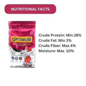 Optimum fish food 1kg /Optimum Mini Pellets Fish Food (Original From Store) (1 Kg,Mini Pellets),All Life Stages / non veg fish food / best food for fish