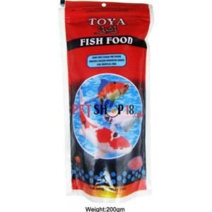 Toya Fish Food(200gm) ,Highly Digestible & Added with Fish Meal, Corn Protein Meal & Fish Oil Highly Nutritious Fish Food for All Life Stages Aquarium Fish